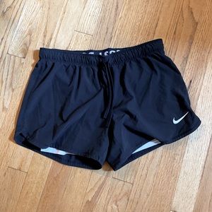 Black dri-fit Nike athletic shorts w spandex liner
